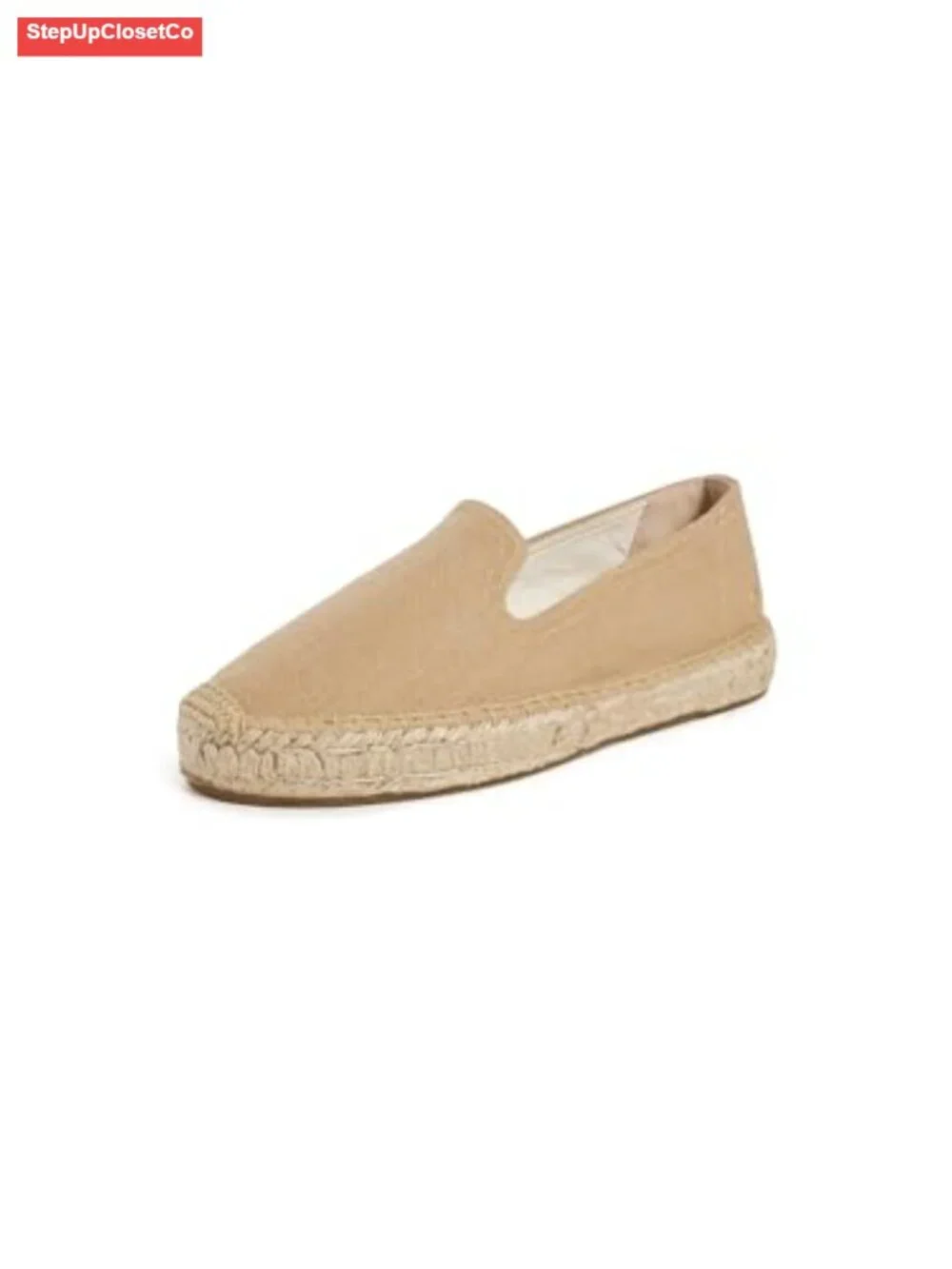 Platform Smoking Espadrilles - Canvas Slip-On Loafers